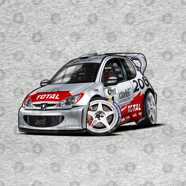 Peugeot 206 Evo by RCJM_Cartoons